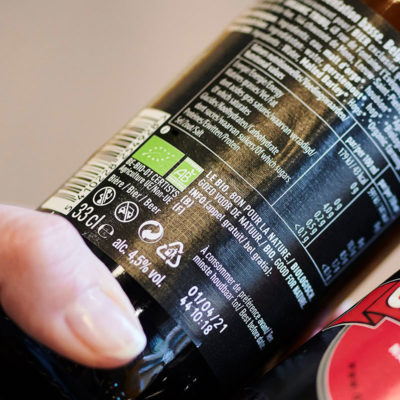 étiquette de bière bio par CERTISYS