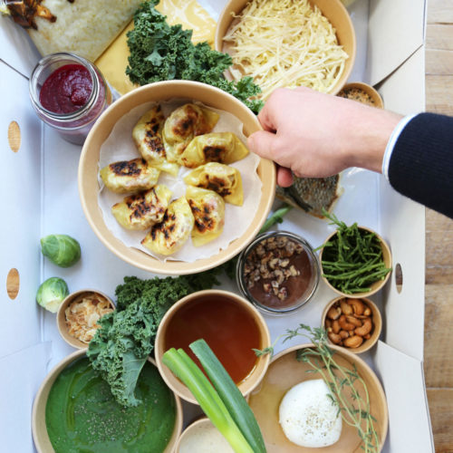 catering-1 box remplis de plats bio
