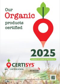 Our organic products controlled and certified